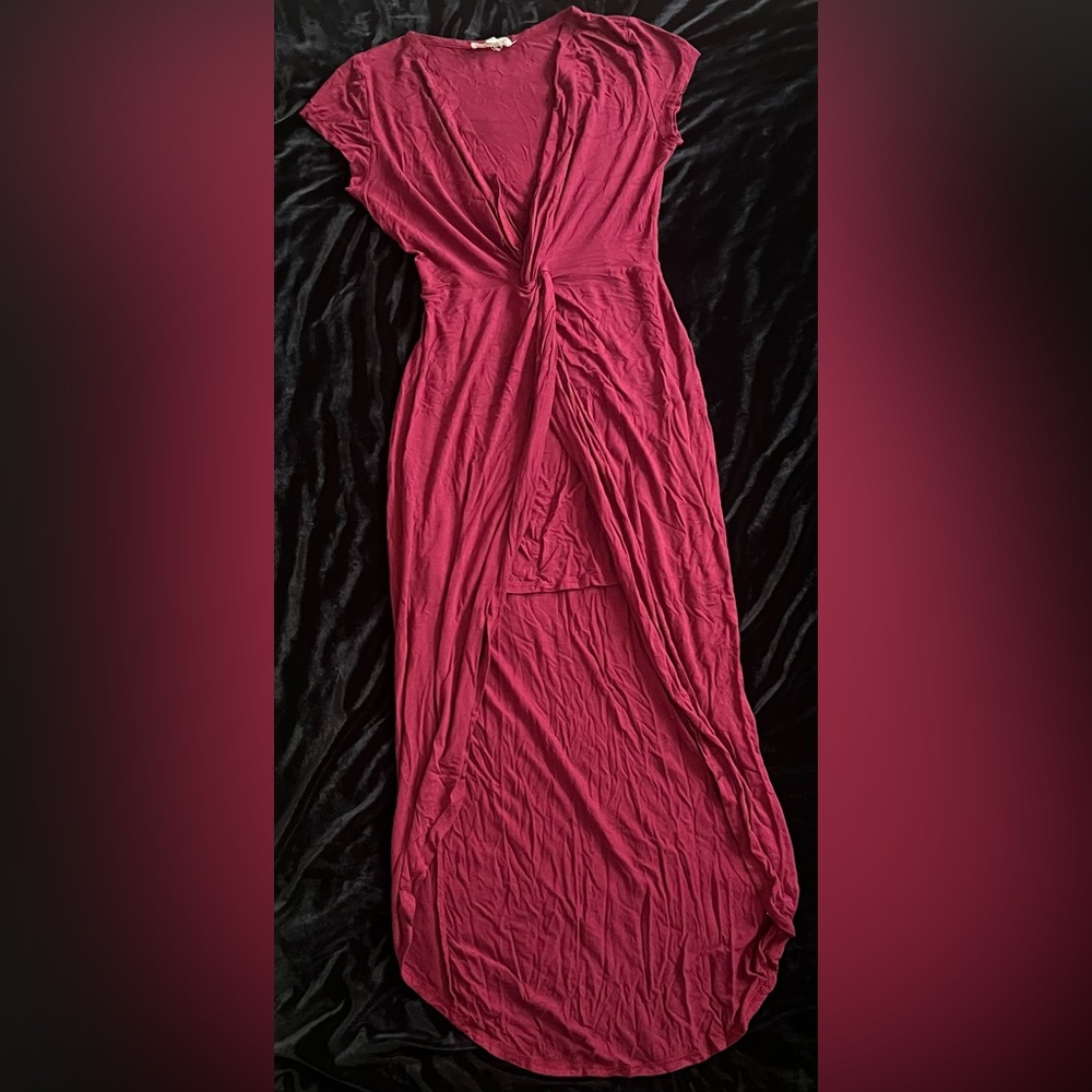Rolla Coster Wine High Low Dress